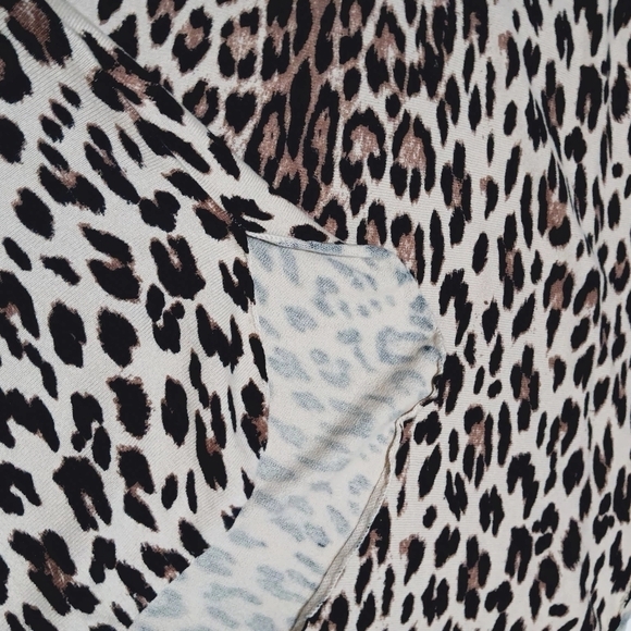 INC International Concepts Leopard Print Tunic Top Sweater Shirttail Hem Size 0X - Picture 8 of 8
